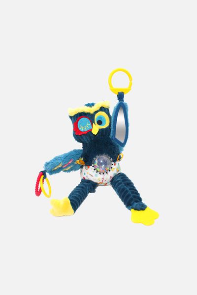 DEGLINGOS DEGLINGOS Plus de pluș senzorial – Bufnița Astros măsură ONE SIZE culoare bleumarin pentru copii