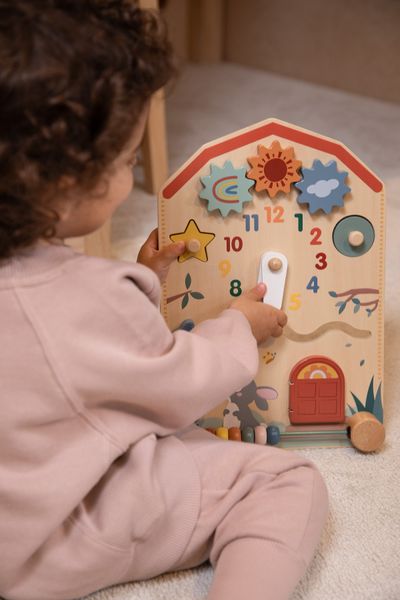 MOKIDA TOYS MOKIDA TOYS Tablă educațională din lemn ceas măsură ONE SIZE culoare multicolor pentru copii