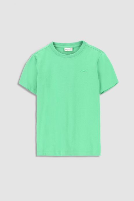 Tricou cu mânecă scurtă verde cu aplicații 2