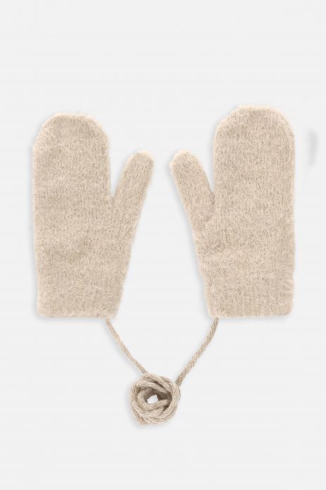 Mănuși pentru fete, cu un deget, tricotat