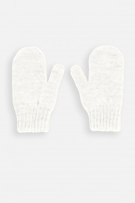 Mănuși gri tricotat, dublură de bumbac