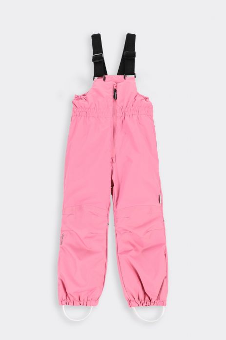 Pantaloni de schi pentru fete cu bretele și strat DWR