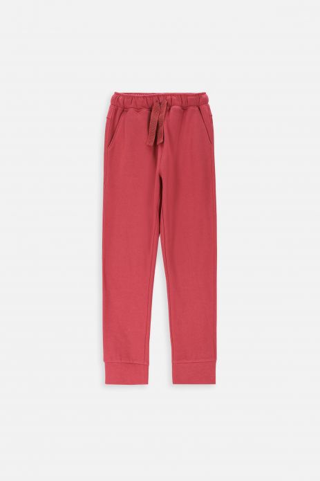 Pantaloni de trening roșu, cu talie elastică 2