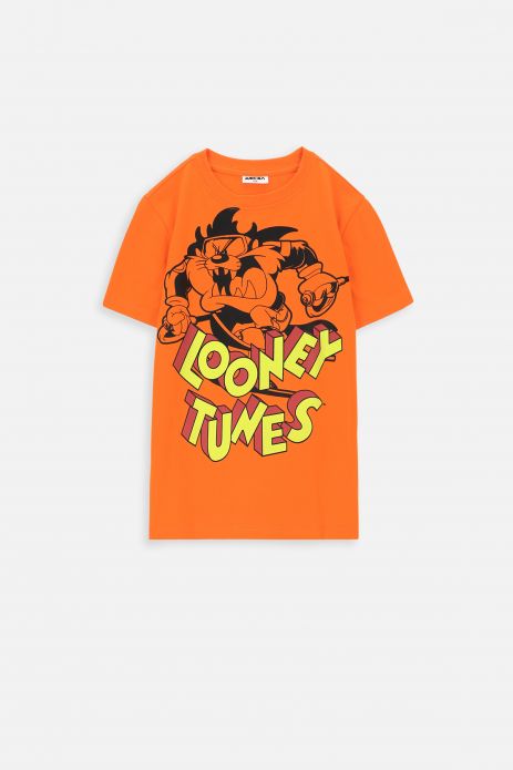 Tricou cu mânecă scurtă LOONEY TUNES portocaliu, cu imprimeu - Tasmanian Devil 2