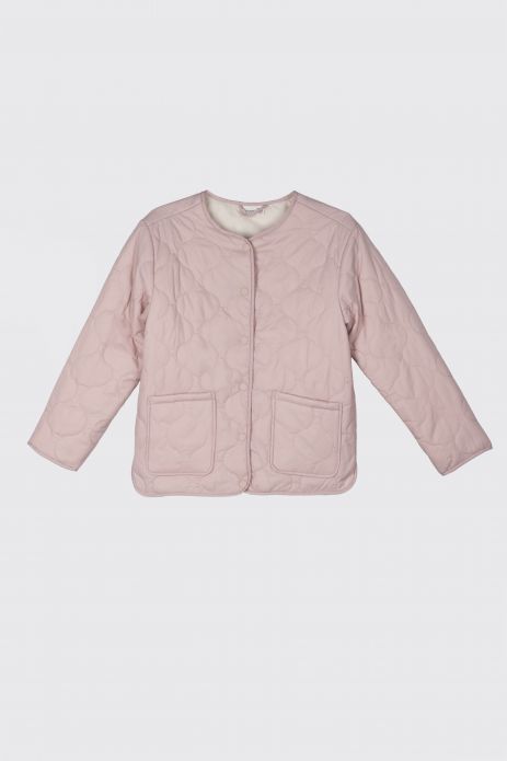 Jachetă cu căptușeală roz, matlasat 2